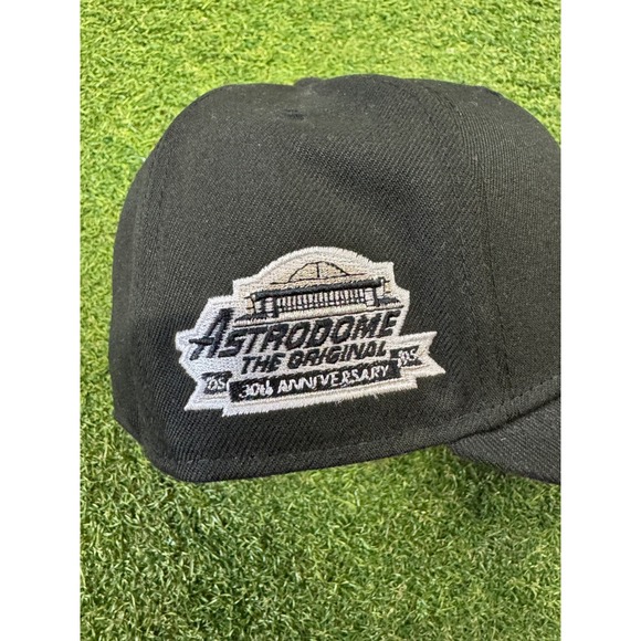 Houston Astros Astrodome 30th Anniversary New Era Fitted Hat 7 1/4 Black - Picture 4 of 6